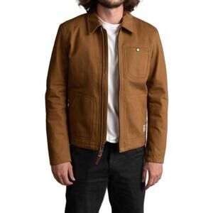 NEW IRON & RESIN men's pioneer jacket in tan